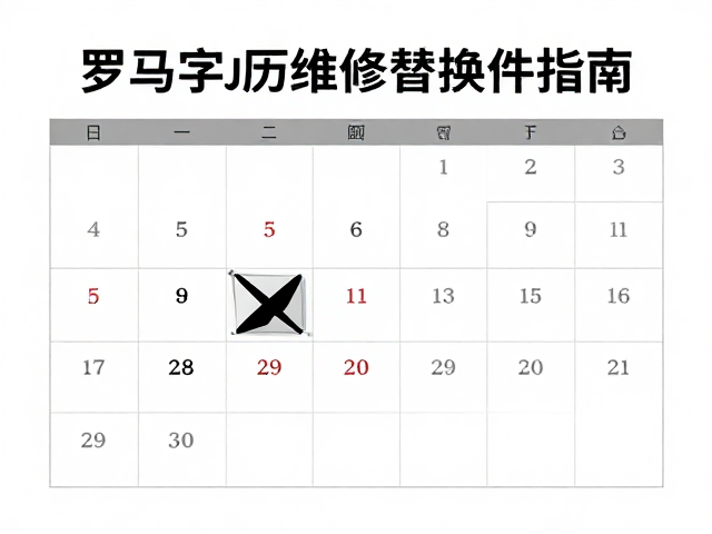 正装商务罗马字历维修替换件指南，日历窗口损坏怎么办？