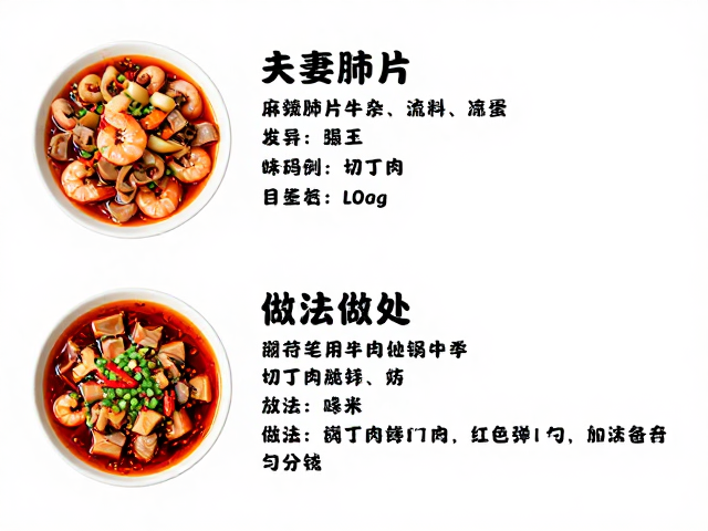 麻辣醇厚：夫妻肺片牛杂的处理与红油灵魂