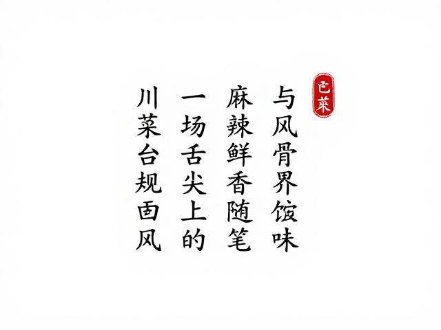 麻辣鲜香里的巴蜀风骨