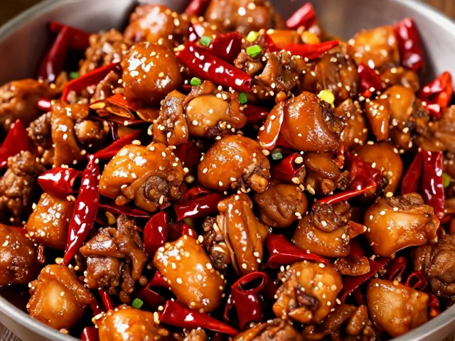辣子鸡麻辣炒制实操，精准调味技巧，做出地道川味
