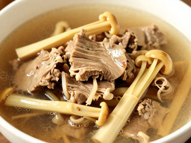 肉质鲜嫩与汤品风味的最终呈现