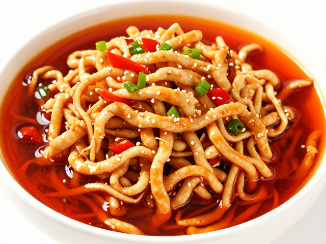 灵魂红油的炼制与肉丝处理