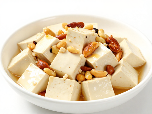 嫩豆腐拌坚果