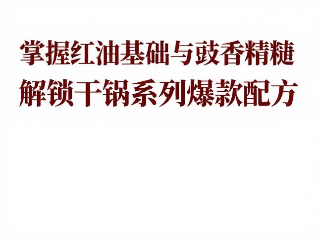 红油基底的风味构建与油脂选择