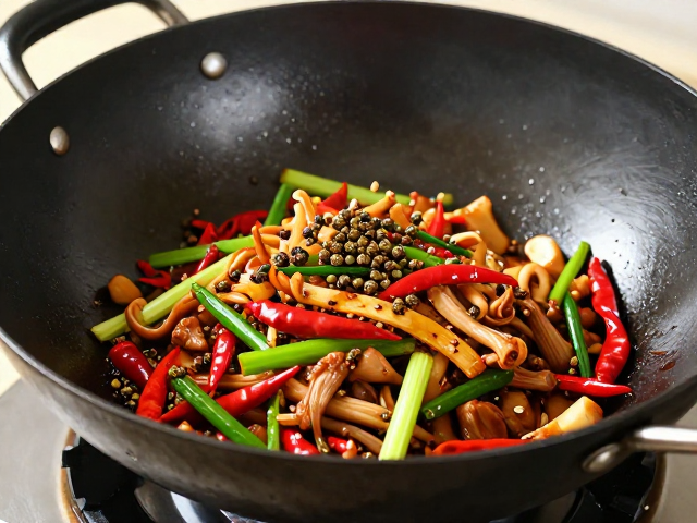 炒锅动作与食材受热均匀