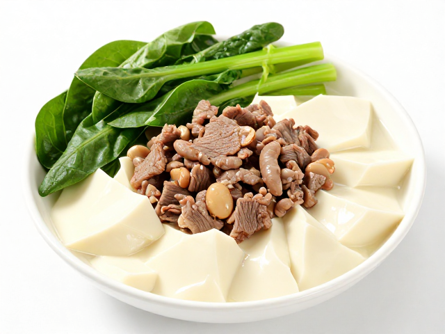 豆花牛肉与绿叶菜的营养协同机制