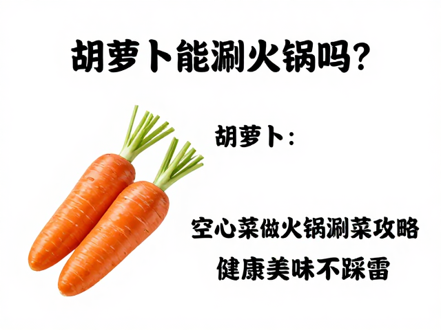 胡萝卜涮火锅的可行性与口感解析