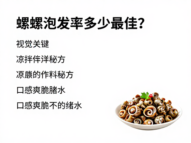 螺类泡发率的核心区间与物理特性