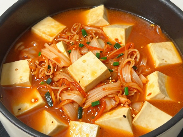 泡菜豆腐煲：温润暖胃的家常滋味