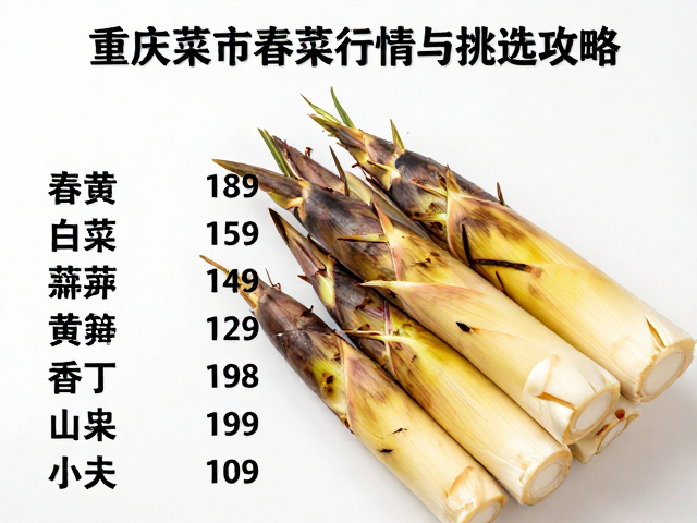 2024年重庆菜市春笋白菜价格最新行情