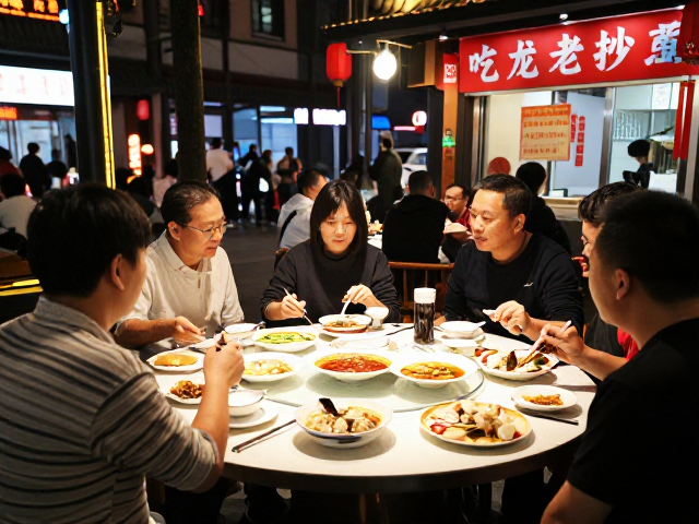 锦城夜色中的老味道寻踪