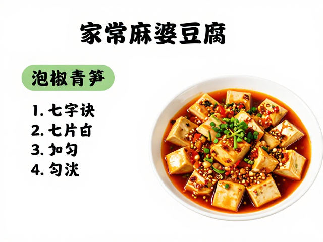 家常麻婆豆腐的“七字诀”与勾芡艺术