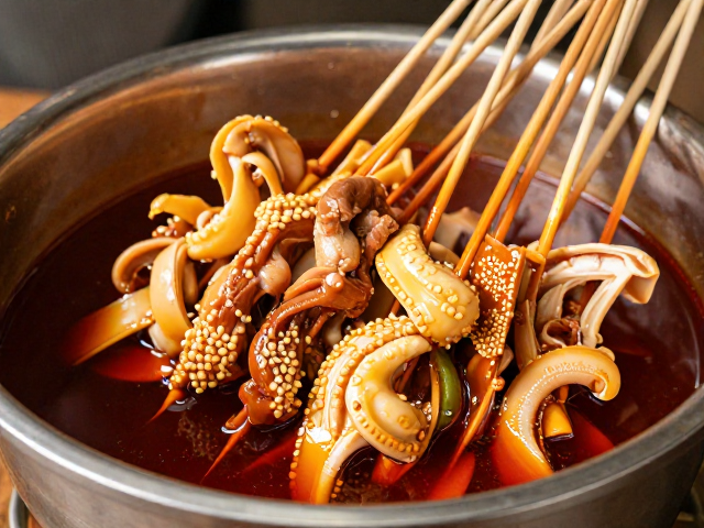 乐山钵钵鸡制作中的食材预处理与核心腌制逻辑