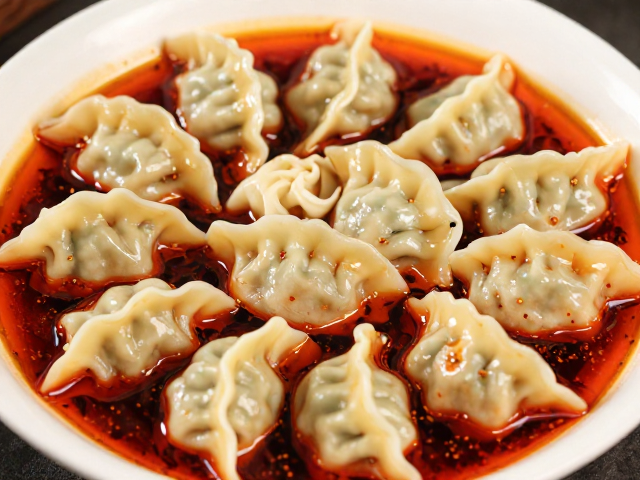红油酱汁与手工水饺的味觉博弈