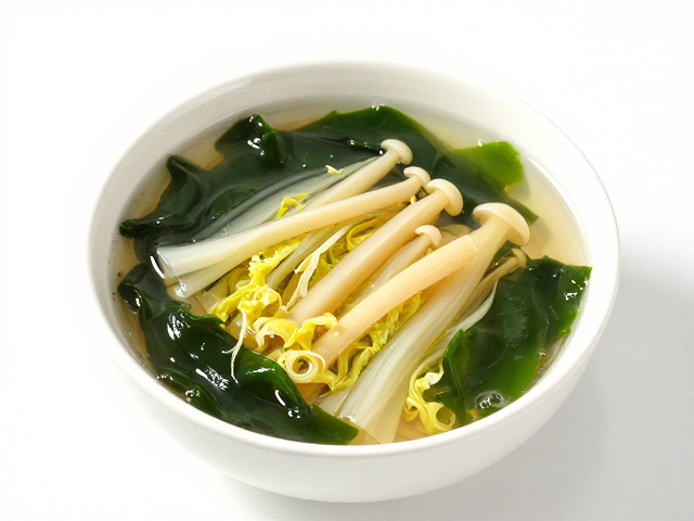 经典营养食谱：藻类白菜竹荪汤