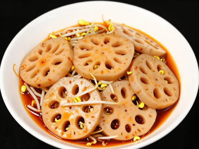 酸辣汁拌藕片