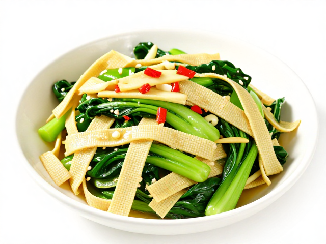 家常低脂川味：姜蒜豆皮炒时蔬