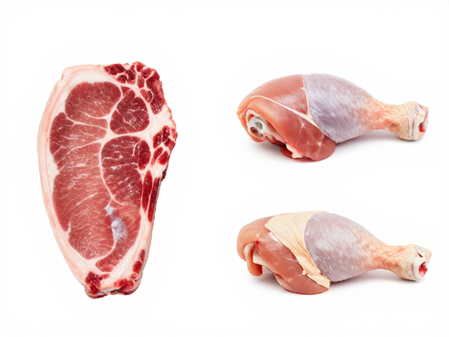 牛里脊与鸡腿肉、净膛禽肉的基础营养图谱