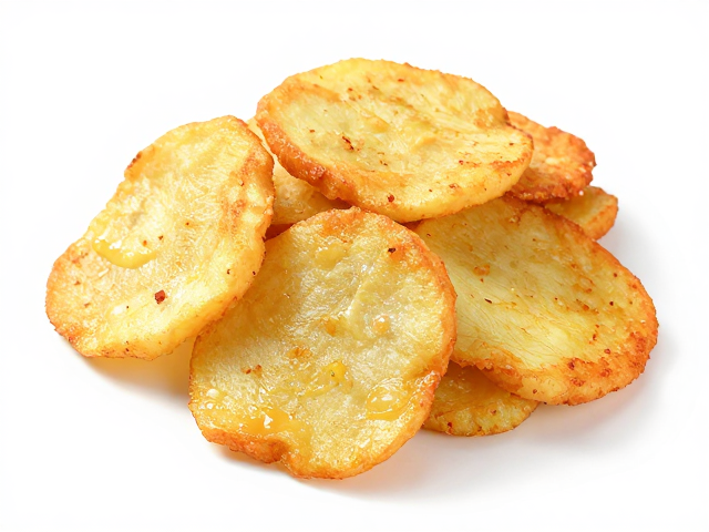 家常风味的炸土豆片：简单食材的美味升华