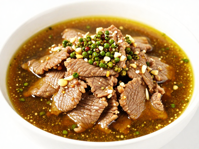 秘制藤椒蒜泥酱料的风味构建