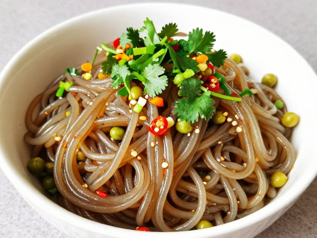 传统凉拌豌豆粉的制作步骤