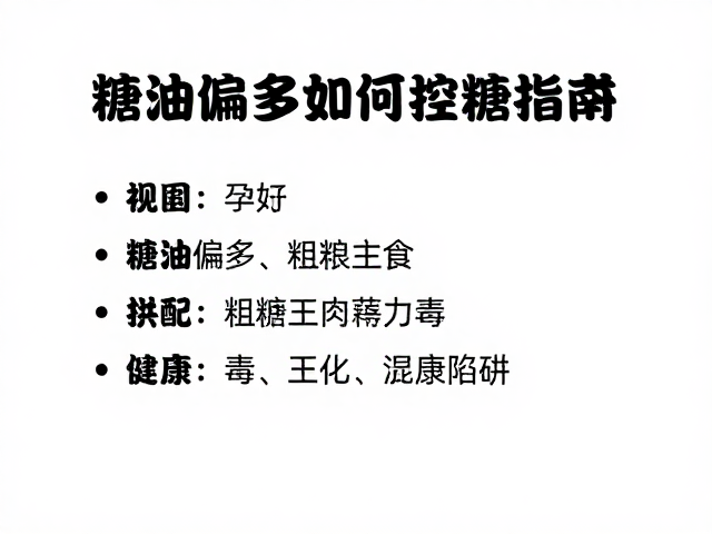 识别糖油失衡的饮食陷阱