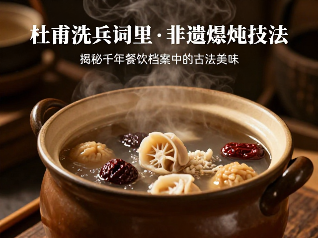 诗圣笔下的烟火气与古法煨炖
