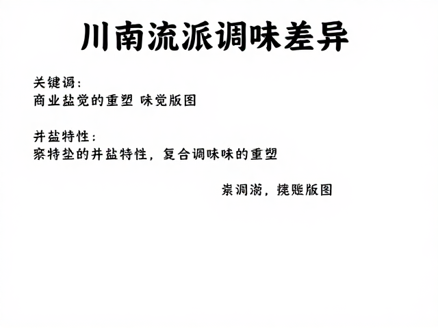 井盐特性对复合调味逻辑的重塑