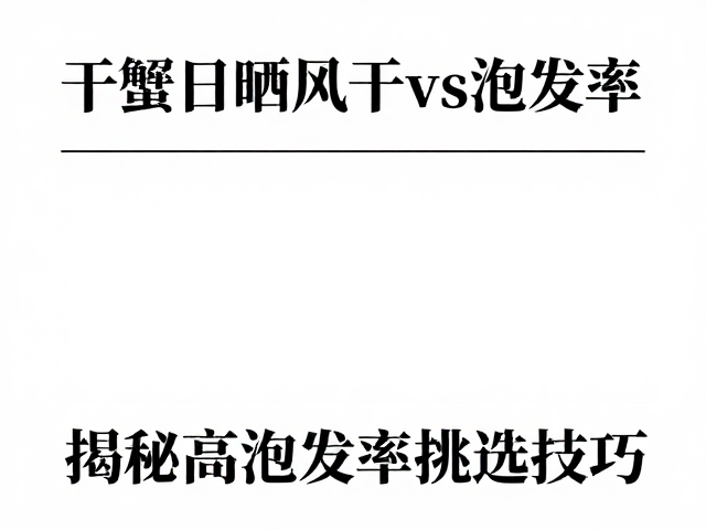 标准化泡发实验与数据验证