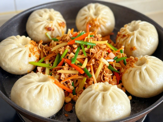 馅料调制：咸鲜与香脆的风味融合