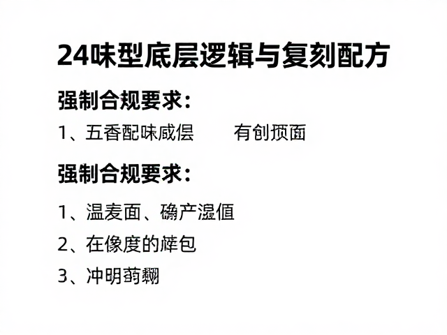 24味型的底层逻辑与配比策略