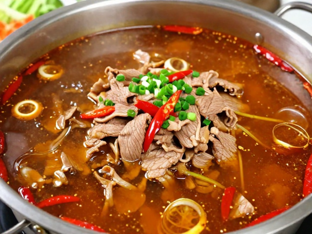 汤底熬制与配菜铺垫，构建味觉层次