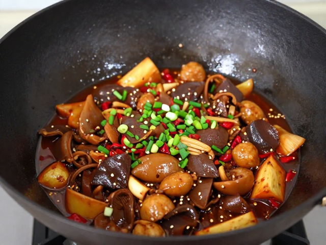 炒锅做毛血旺，家常凉拌版凉拌菜制作技巧，麻辣鲜香超下饭