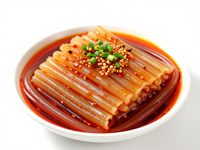 川北凉粉的灵魂在于红油与配料的平衡