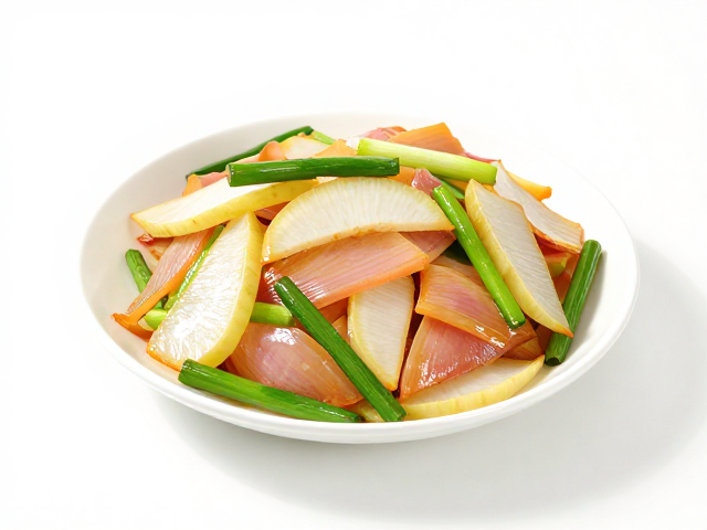 萝卜蒜苗洋葱�炒：浓郁入味的家常风味