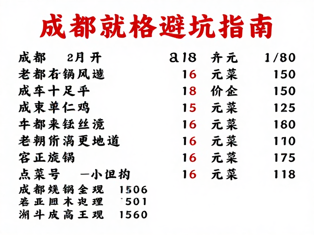 菜单里的隐藏线索：点菜与价格参考