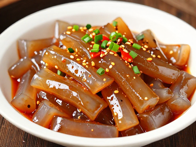 乐山风味凉粉与素菜的煳辣拌制技巧
