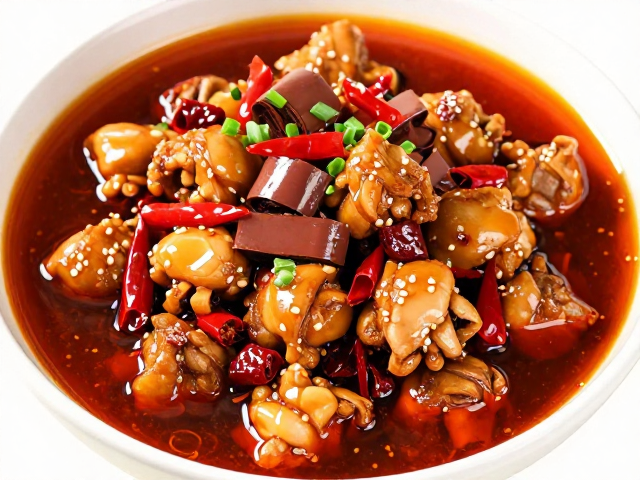 毛血旺的复合汤底与食材处理