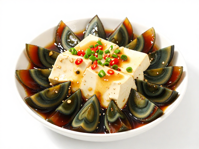 凉拌皮蛋豆腐的嫩滑交融与去腥技巧