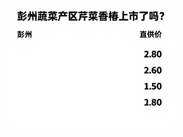 最新价格与产地直供行情