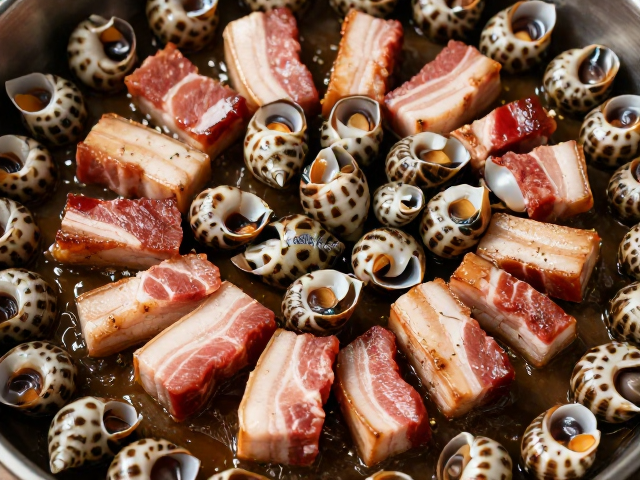 五花肉脂香与螺肉鲜味的协同萃取机制
