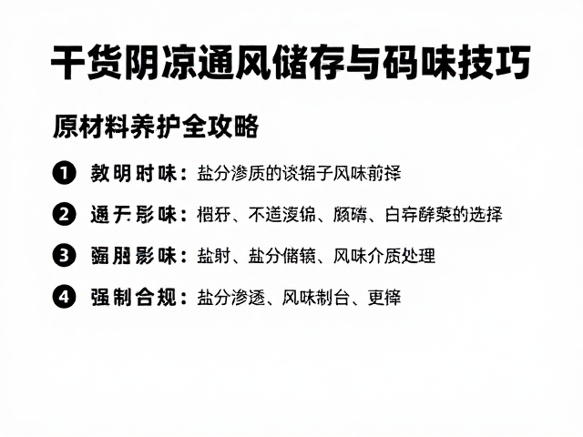 盐分渗透与风味介质选择