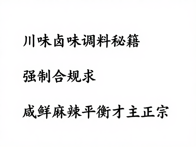 咸鲜麻辣的风味构建逻辑