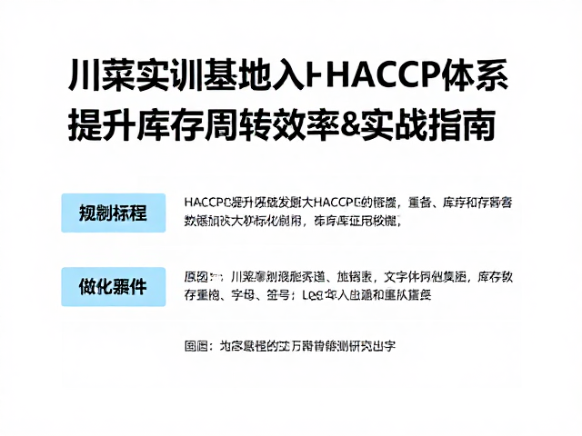 基于HACCP逻辑的库存数据标准化重构
