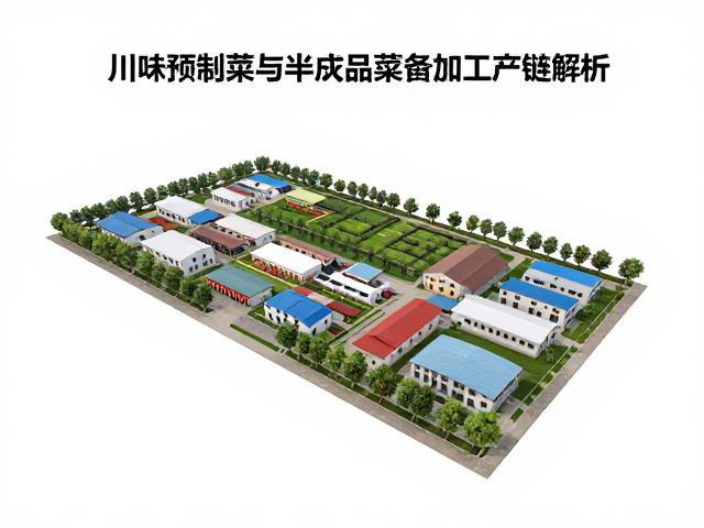 花椒辣椒标准化产业园，川味预制菜与半成品菜肴加工产业链解析