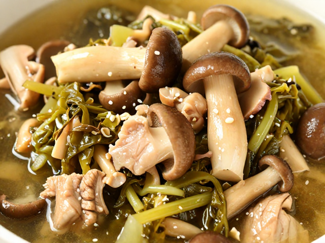 选材与预处理：鲜菌与酸菜的灵魂碰撞