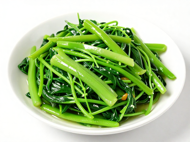 丝瓜炝炒空心菜的火候与选材