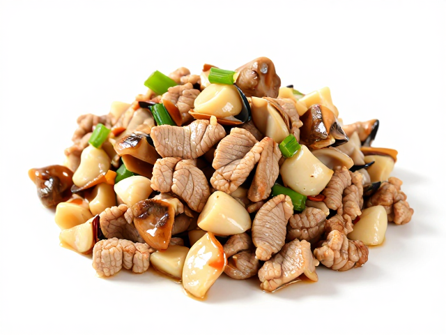 贝类与切丁肉的风味碰撞