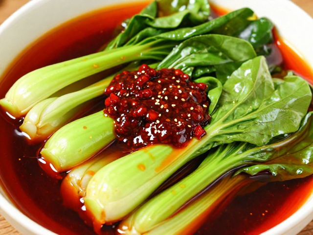 豆瓣酱复制红油泡青菜做法，正宗川味调味秘籍