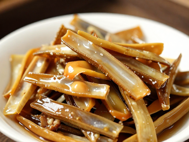 干笋炖淡菜干，一道提升宴席档口的硬菜，鲜香入味上桌秒光